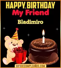 GIF Happy Birthday My Friend Bladimiro